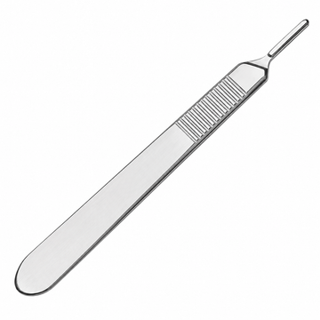 Stainless steel scalpel handle