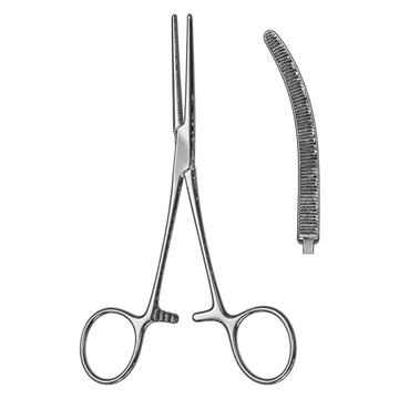 Rochester pean forceps curved